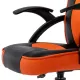 Игровое кресло  "Shark GM-203", экокожа, черное/оранжевое, 532513. Фото товара с разных ракурсов.