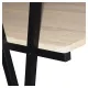 Стол на металлокаркасе BRABIX LOFT CD-004, 1200х535х1110 мм, 3 полки, цвет дуб натуральный, 641220. Фото товара с разных ракурсов.