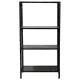 Стеллаж металл BOOMHOUSE (БУМХАУС) в1500*ш750*г300мм, 4 полки, нагрузка на стеллаж до 120 кг, черный, 291420. Фото товара с разных ракурсов.