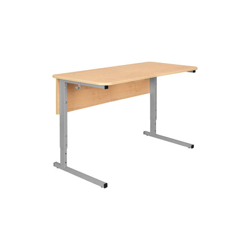 Стол-парта 2-местный регулируемый СУТ.55, 1200х500х520-640 мм, рост 2-4, серый каркас, ЛДСП клён главное фото