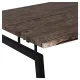 Стол на металлокаркасе BRABIX LOFT CD-001, 800х440х740 мм, складной, цвет морёный дуб, 641209. Фото товара с разных ракурсов.
