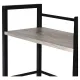 Стол на металлокаркасе BRABIX LOFT CD-005, 1200х520х1200 мм, 3 полки, цвет дуб антик, 641222. Фото товара с разных ракурсов.